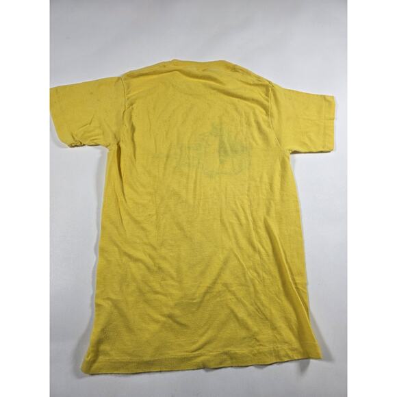 Vintage 80s Princeton Presbyterian Church Yellow Shirt Small - Picture 4 of 5